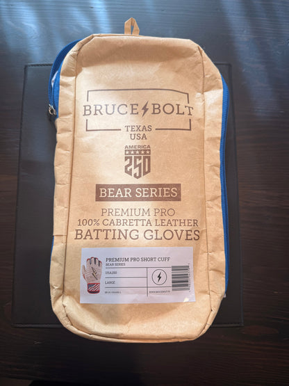 *SUPER RARE Bruce Bolt USA250 (“Screeching Eagle” Batting Gloves)