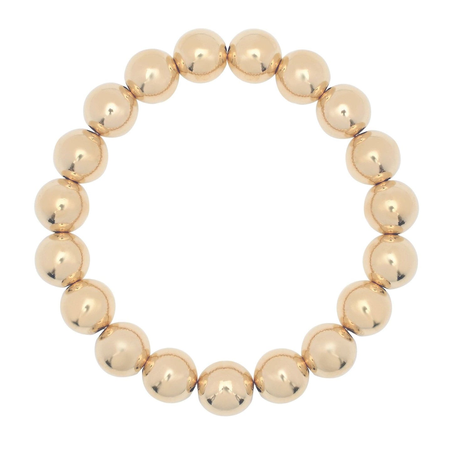 Large Gold Ball Bracelet by eklexic