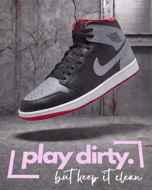 Jordan 1 Mid - Bred Shadow (Size US Mens 13)