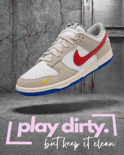 Nike Dunk Low - Light Iron Ore Red Blue (Size US Mens 13)