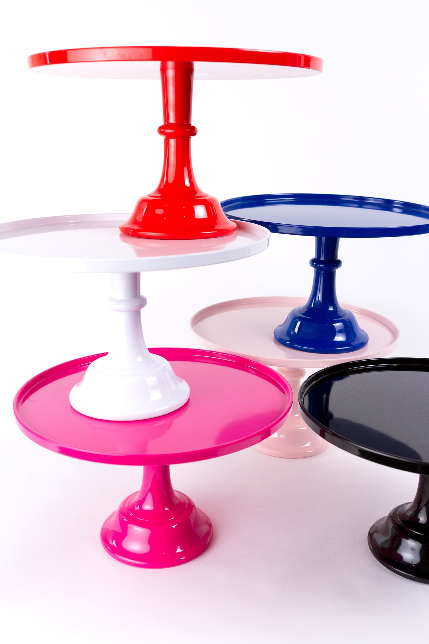 Hot Pink Pedestal Cake Stand by Sprinkles & Confetti | Party Boxes & Party Supplies