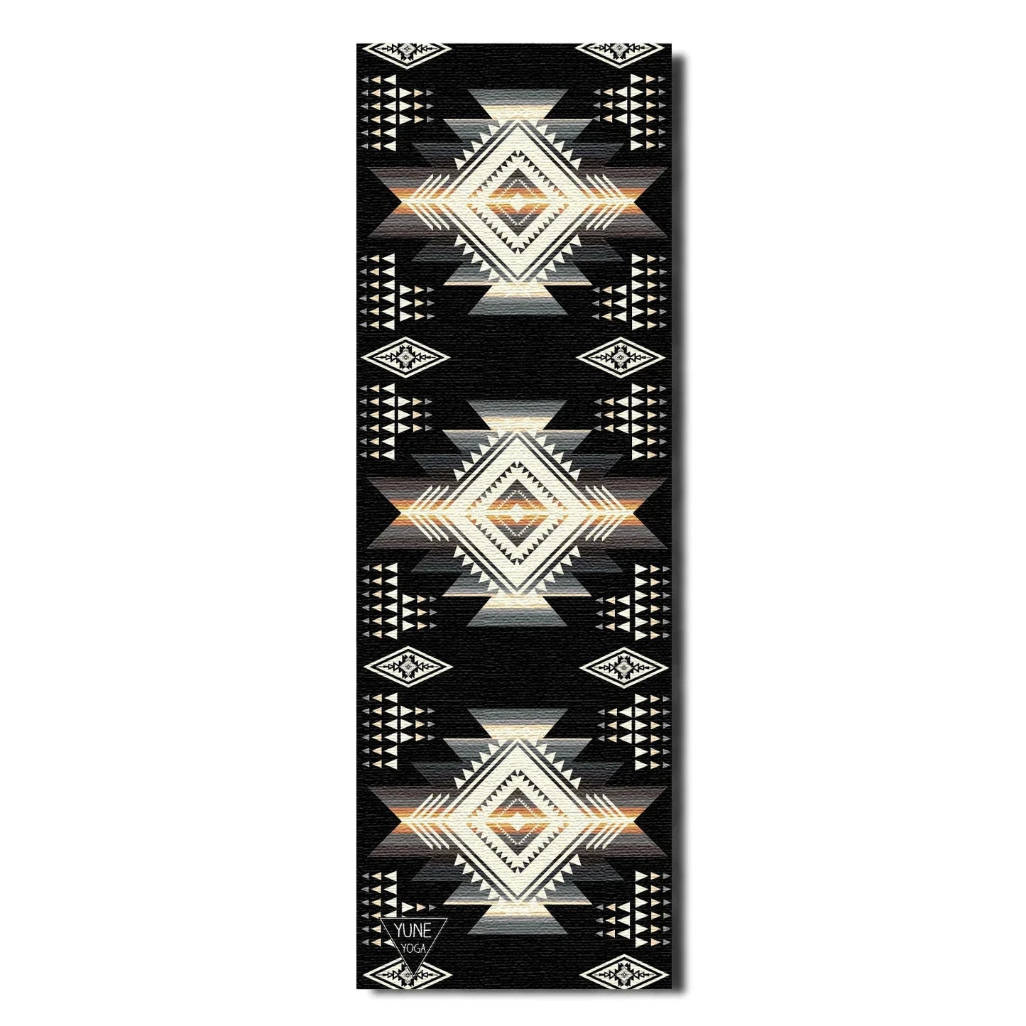 Buffalo Hills Shadow Yoga Mat – 6 mm Extra Thick, Double-Sided Non-Slip, Eco-Friendly PER with Southwestern Design | Yune Yoga