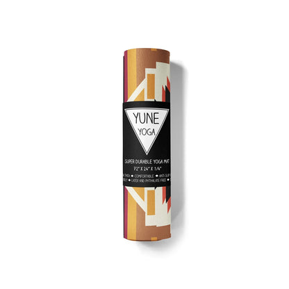 Coyote Falls Yoga Mat – 6 mm Extra Thick, Double-Sided Non-Slip, Eco-Friendly PER with UV-Printed Canyon Design | Yune Yoga