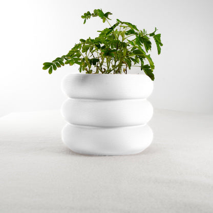 Hanging Bubble Pot, 3D Printed Planter, Hanging Wall Planter with Drainage, Minimal Decor, 4 5 6 7 8 Inch Plant Pots in Matte Terracotta by Rosebud HomeGoods