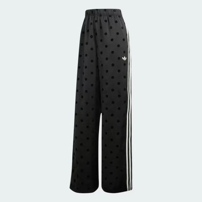 Black Satin Polka Dots (Adidas Women's TT Track Set) - *Sold Separately