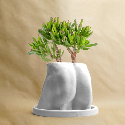 Muscle Butt Planter, Funny White Elephant Gifts for Plant Lovers by Rosebud HomeGoods