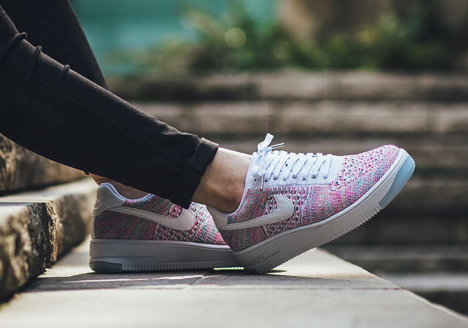 Nike Air Force 1 Low Crater Flyknit - Fuchsia Glow (Women's Size US 7)