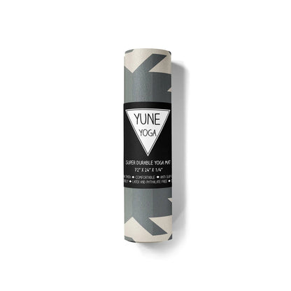 Obsidian Ridge Yoga Mat – 6 mm Extra Thick, Double-Sided Non-Slip, Eco-Friendly PER with UV-Printed Design | Yune Yoga