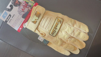 Franklin CFX Pro Vanilla Gold MLB Baseball (Adult Small Batting Gloves)