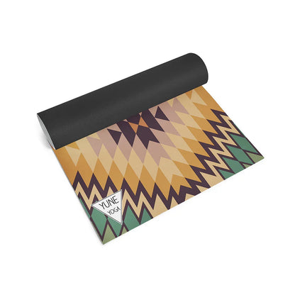 Red Rocks Grass Yoga Mat – 6 mm Extra Thick, Double-Sided Non-Slip, Eco-Friendly PER with Desert Canyon Design | Yune Yoga