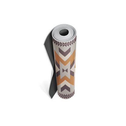 Teton Canyon Yoga Mat – 6 mm Extra Thick, Double-Sided Non-Slip, Eco-Friendly PER with Multi-Color Canyon Stripe Design | Yune Yoga