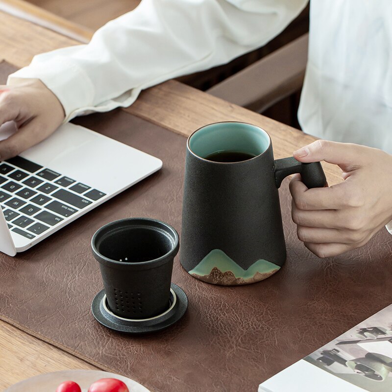 LUWU Mountain Ceramic Tea Mug by Blak Hom