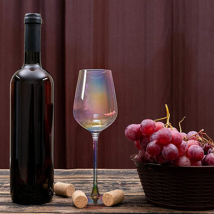 Iridescent Luster Large Radiance Wine Glasses - by The Wine Savant