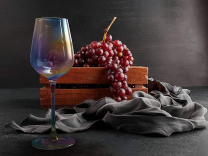 Iridescent Luster Large Radiance Wine Glasses - by The Wine Savant