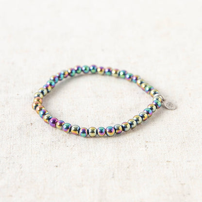 Rainbow Hematite Energy Bracelet by Tiny Rituals