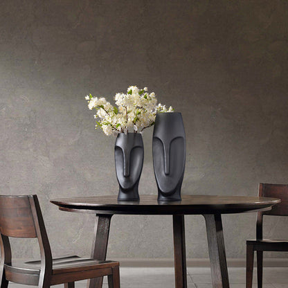 European Creative Modern Face Glass Vase by Blak Hom