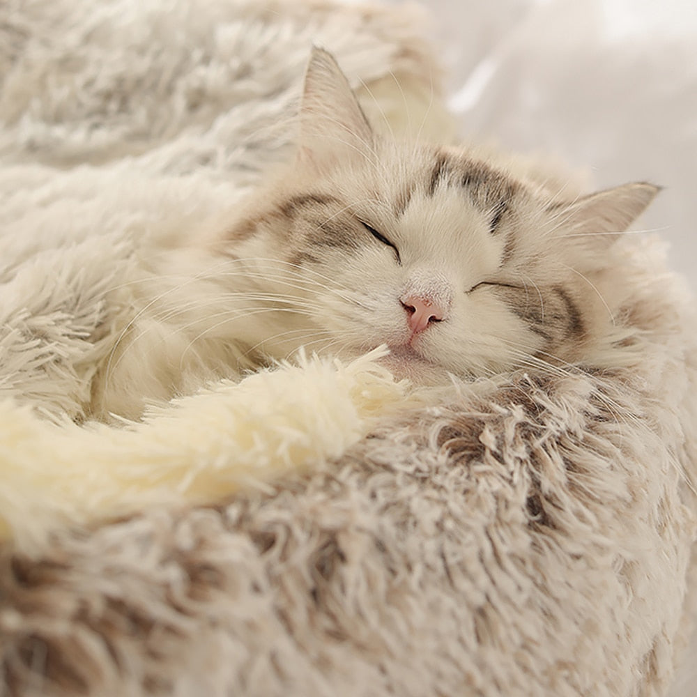 Cat & Dog Round Sleeping Bag Cave by PetWithMe