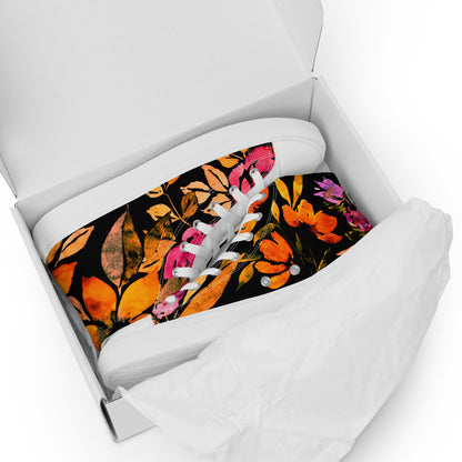 Signature Floral (Men’s High Top Canvas shoes)
