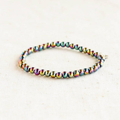 Rainbow Hematite Energy Bracelet by Tiny Rituals